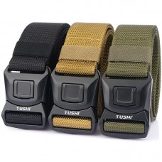 4 3CM Thickened Nylon Casual Belt Outdoor Leisure Automatic Buckle Adjustable Breathable And Wear  Resistant Sports Belt