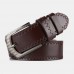 Men 115cm Faux Leather Business Fashion Jeans Pin Buckle Belts