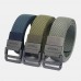 Men 120cm Nylon Breathable Casual Fashion Double Ring Buckle Belts