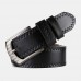 Men 115cm Faux Leather Business Fashion Jeans Pin Buckle Belts