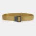 Men 120cm Nylon Breathable Casual Fashion Double Ring Buckle Belts