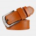 Men 115cm Faux Leather Business Fashion Jeans Pin Buckle Belts