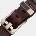 Men Genuine Leather Second  layer Cowhid Solid Color Alloy Pin Buckle Vintage Casual Business Belt