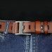 Men PU Leather Pin Buckle Belt 115 CM Plain Vintage Casual Business Belt