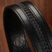 Men Genuine Leather Crocodile Pattern Automatic Buckle Business Casual Belt